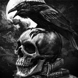 Alchemy Carta Poe's Raven Xbox One X Console Skin